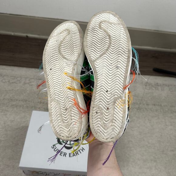 Vintage Y2K Adidas Superstar Low Top Shoes Mens 10 Wotherspoon Black - Picture 7 of 11